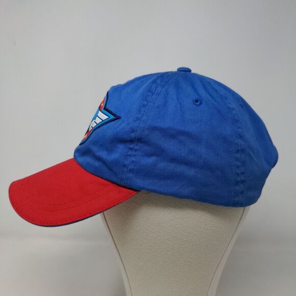 Marvel Men's Slideback Hat Blue Red Adjustable Embroidered Captain America Logo - Picture 3 of 10